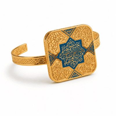 اسورة فضه “ممزوج عين نظرت “ - فضه عيار 925 - مطليه بذهب عيار 18