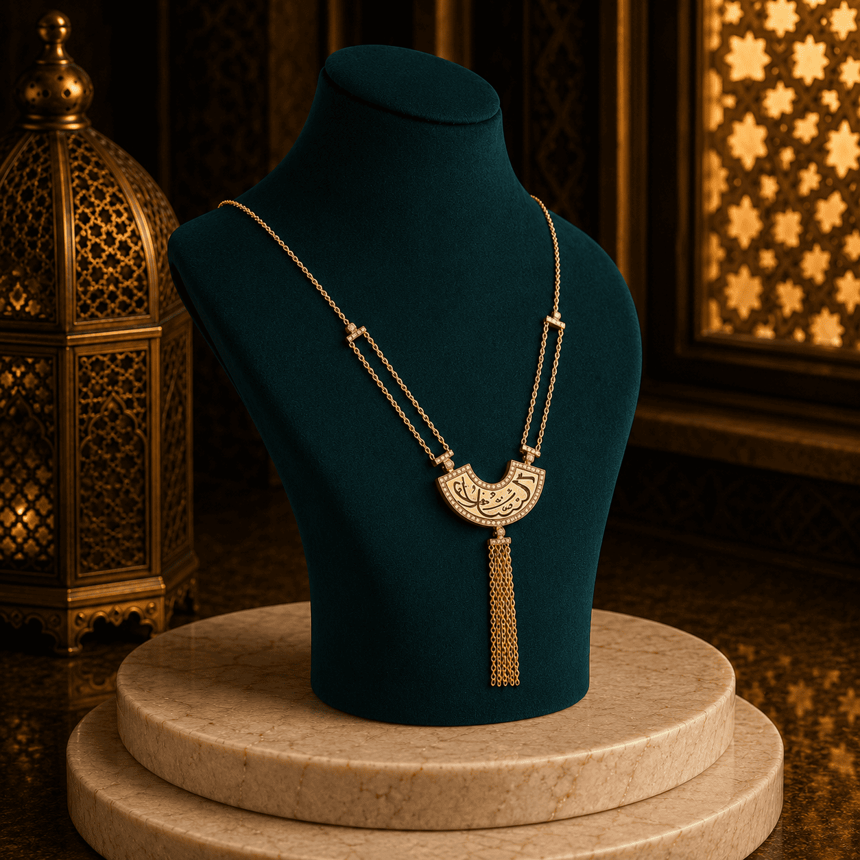 كوليه فضه “السلام“ - فضه عيار 925 - الصورة 3