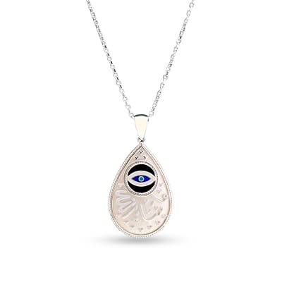 كوليه فضه “ماشاء الله (عين) “ - فضه عيار 925