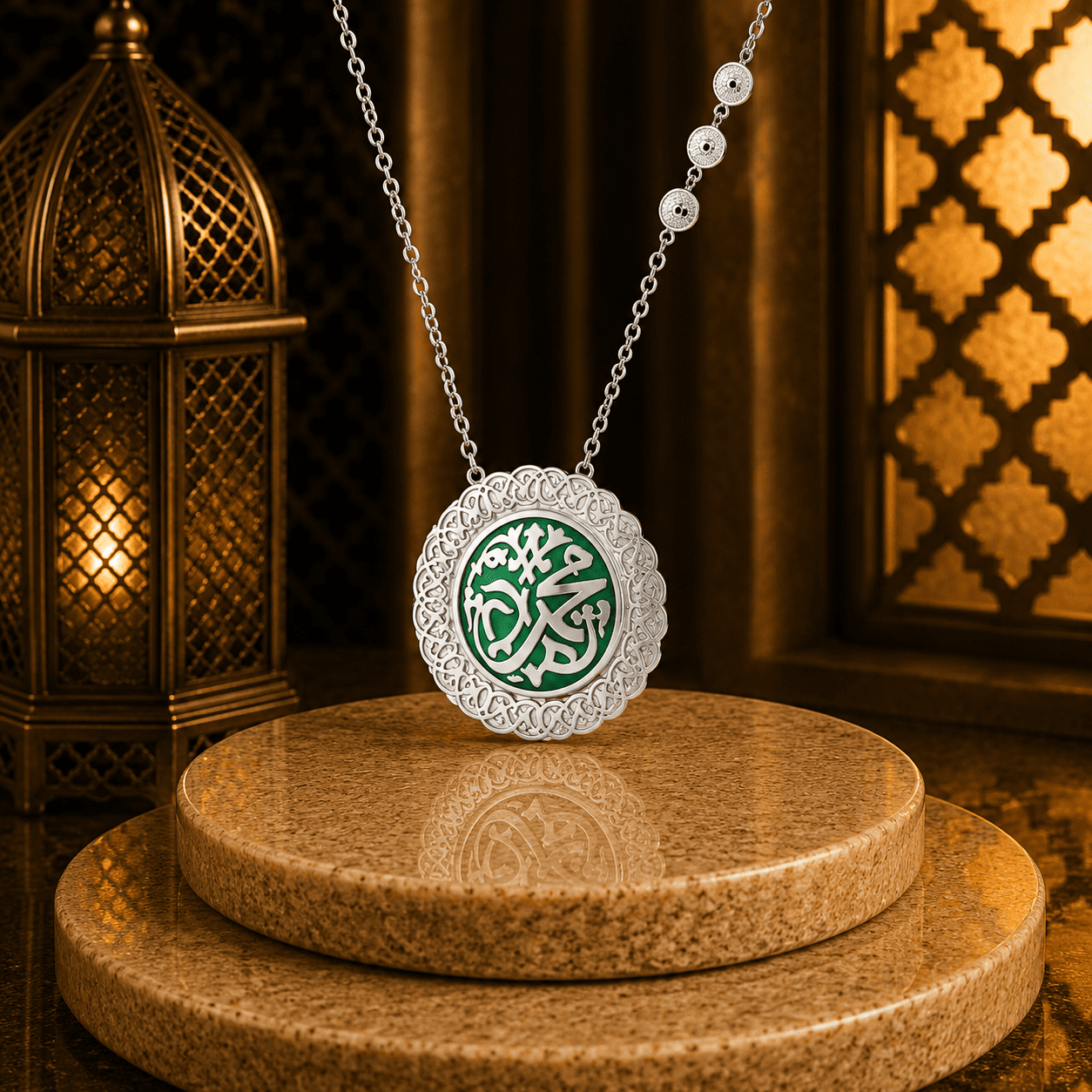 كوليه “محمد رسول الله“ - فضه عيار 925 - الصورة 3