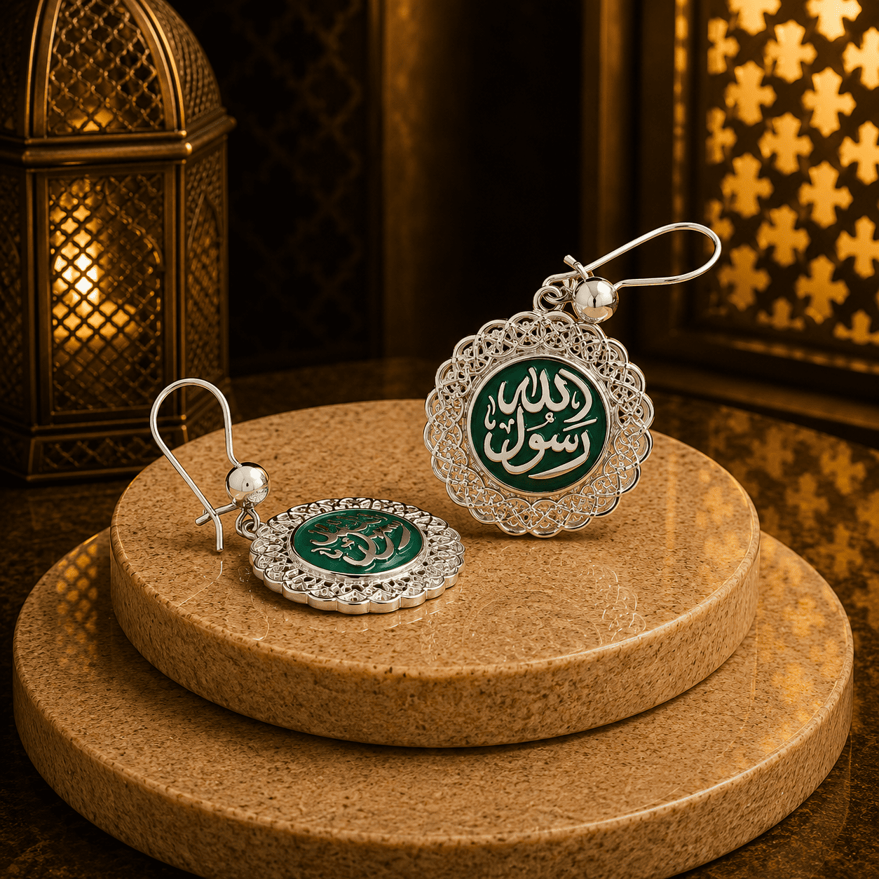 حلق “ رسول الله“ - فضه عيار 925 - الصورة 3