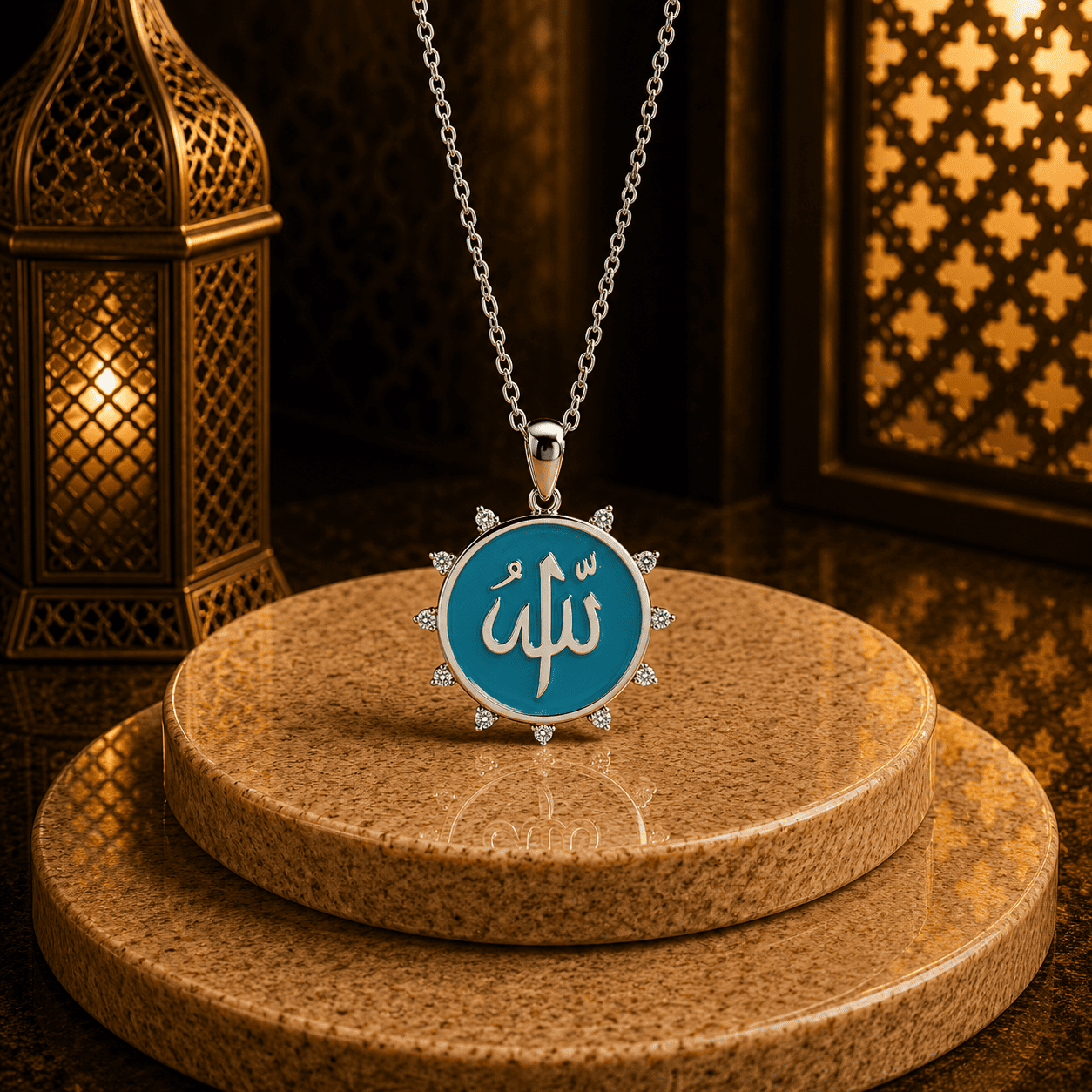 كوليه “الله“ - فضه عيار 925 - الصورة 3