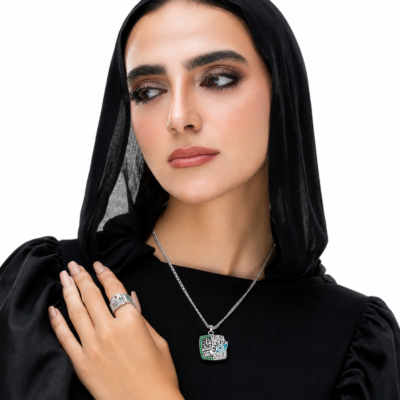 كوليه “ماشاء الله عين“ - فضه عيار 925