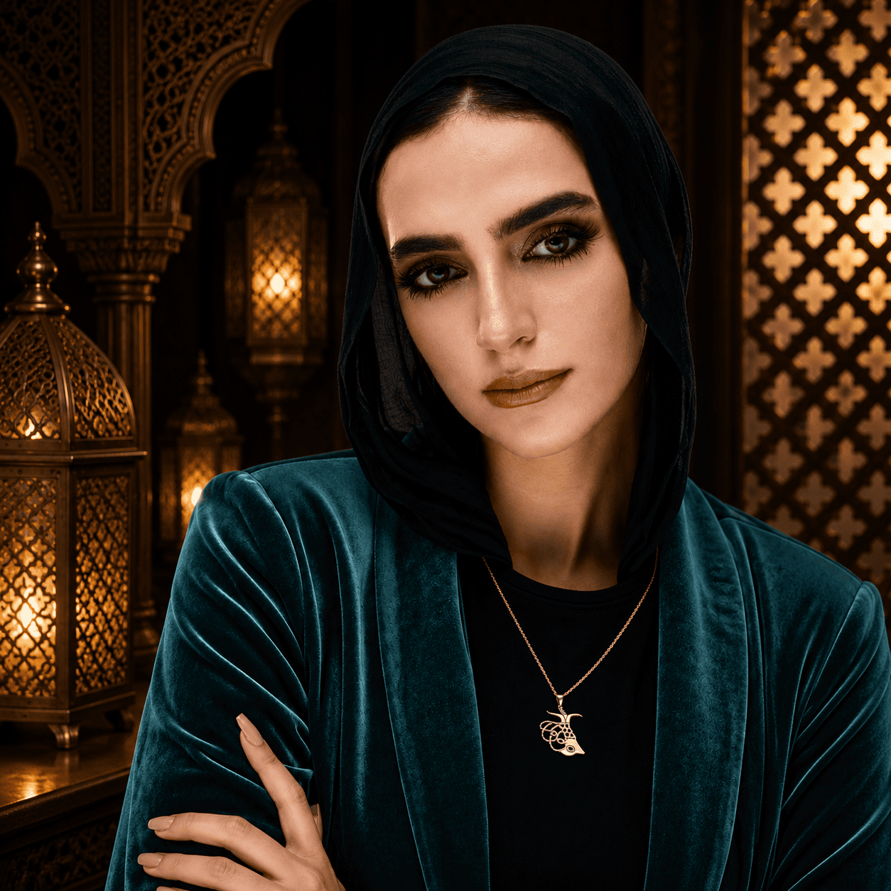 كوليه تنوره- فضه عيار 925 - الصورة 3