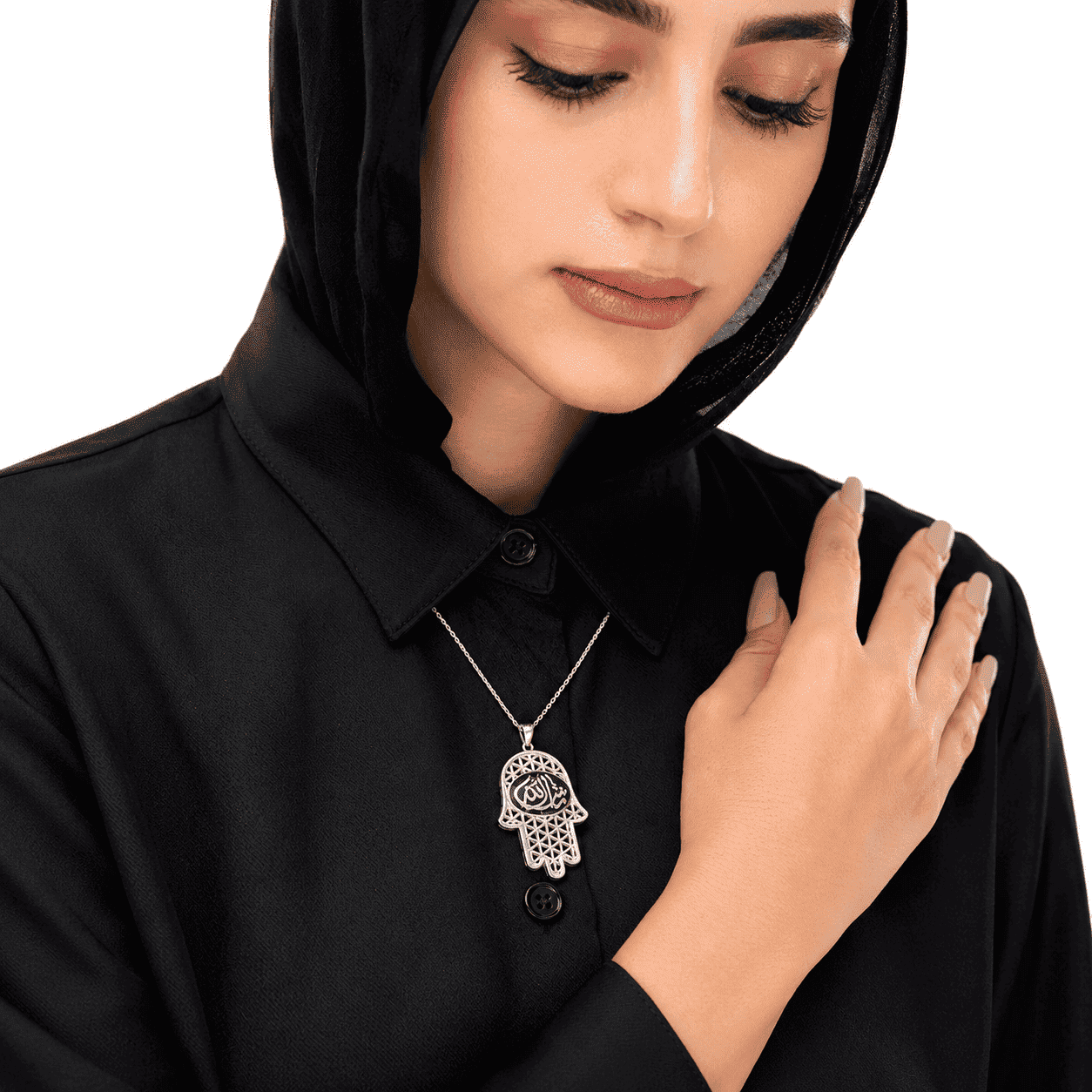 كوليه “ماشاء الله كف“ - فضه عيار 925
