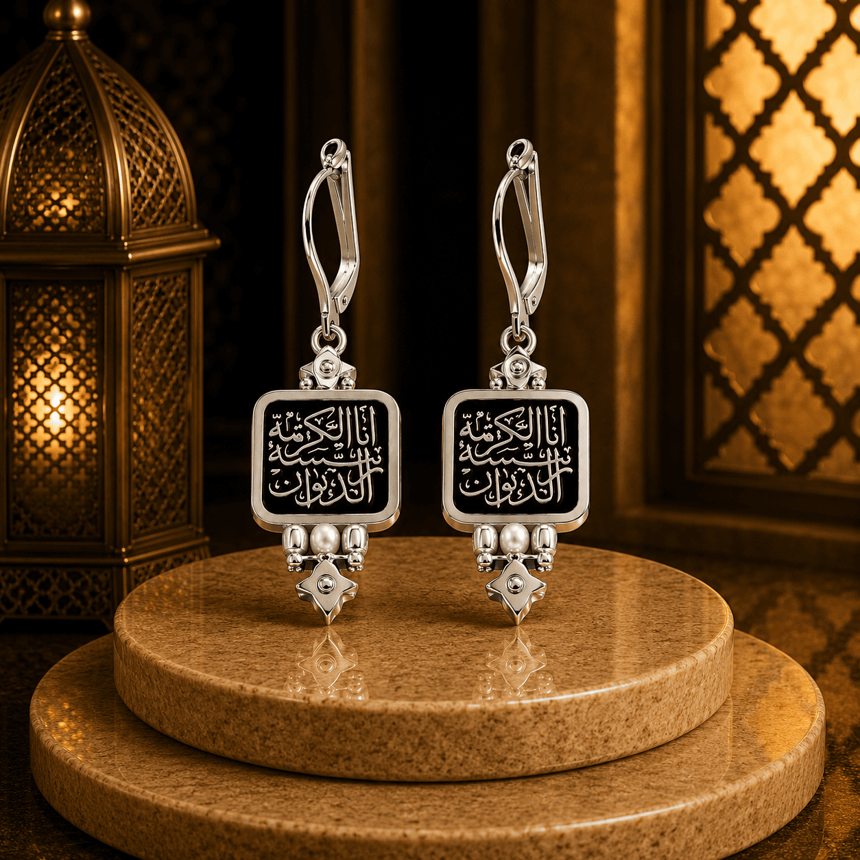 حلق فضه “ أنا الكريمة رئيسة الديوان“ - فضه عيار 925 - الصورة 3