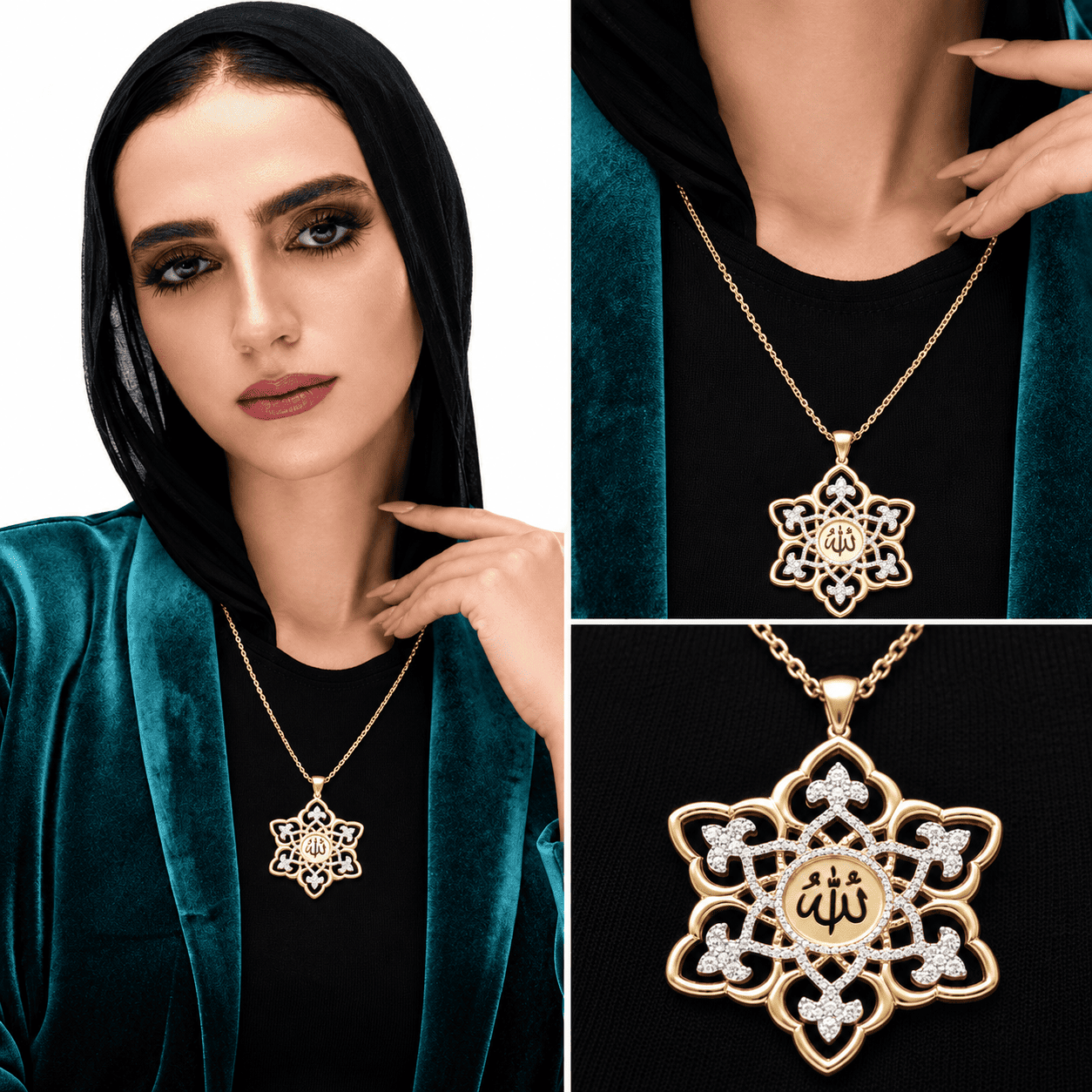 كوليه “الله“ - فضه عيار 925 - الصورة 2