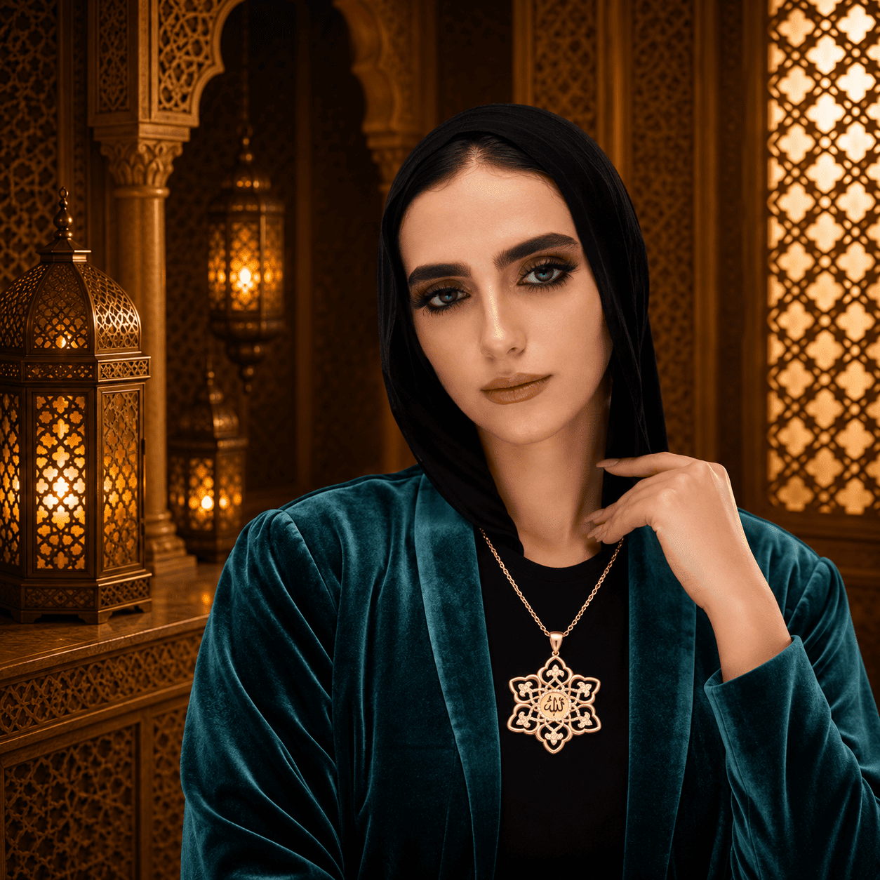 كوليه “الله“ - فضه عيار 925 - الصورة 3